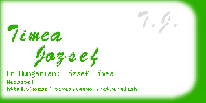 timea jozsef business card